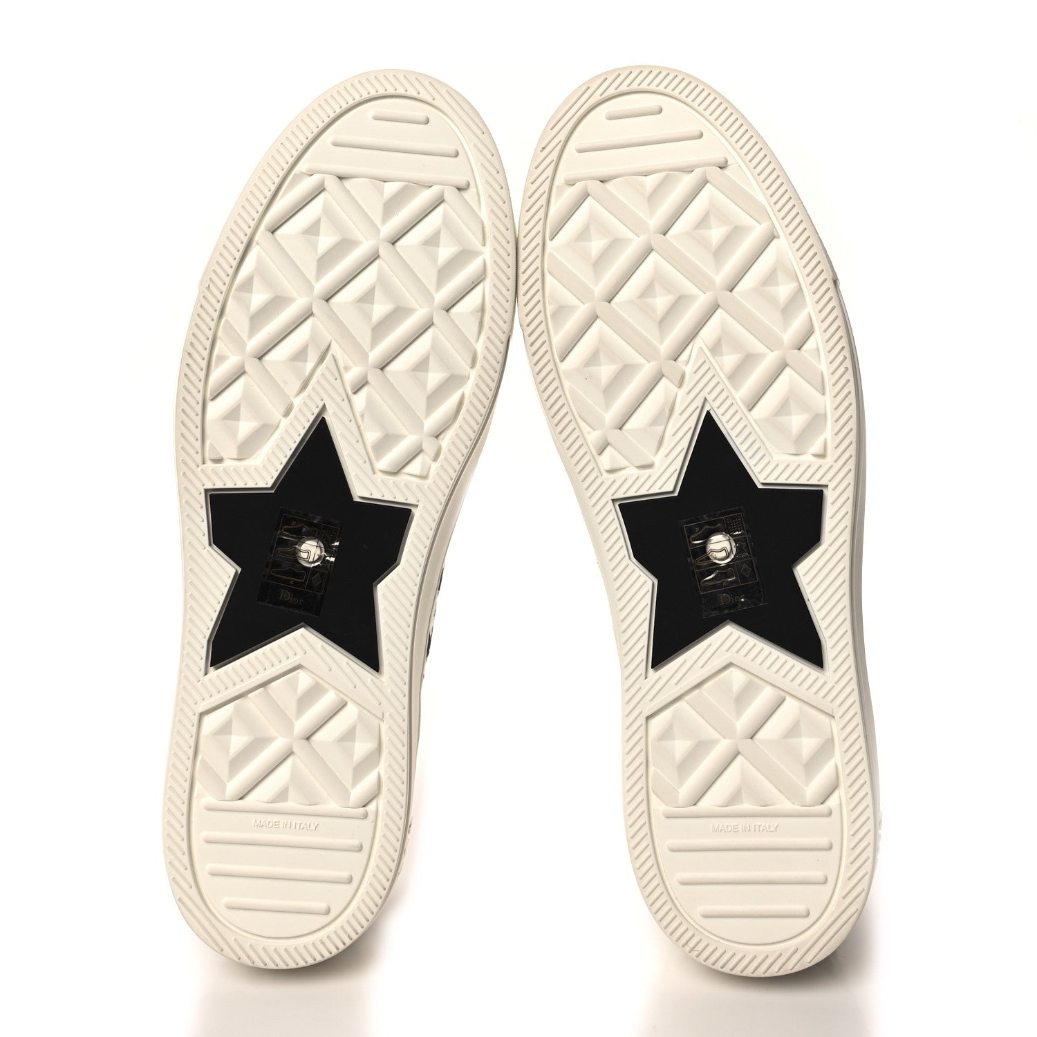 Christian Dior Canvas Macro Houndstooth Embroidered Womens Walk'N'Dior Low Top Sneakers 41 White Black 5 of 9