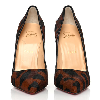Christian Louboutin Pony Hair So Kate 120 Pumps 38 Leopard Black 2 of 7
