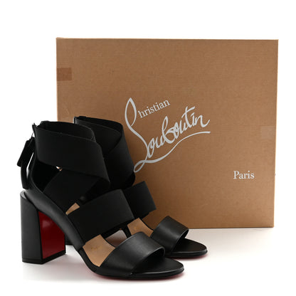 Christian Louboutin Elastic Calfskin Patrouille 85 Sandals 35.5 Black 9 of 9