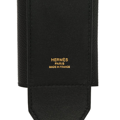 Hermes Swift Epsom Pocket Kelly Shoulder Strap Black 6 of 8