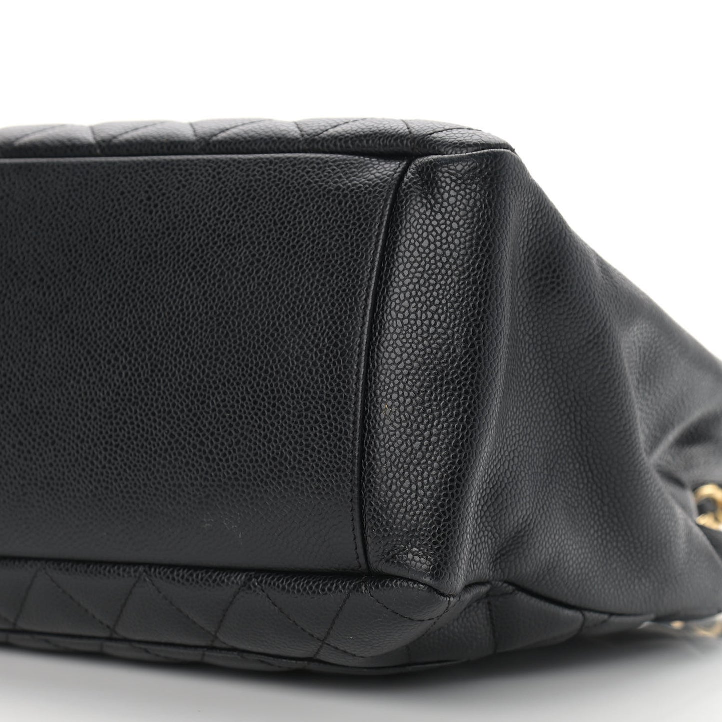 Caviar Quilted Grand Shopping Tote GST Black