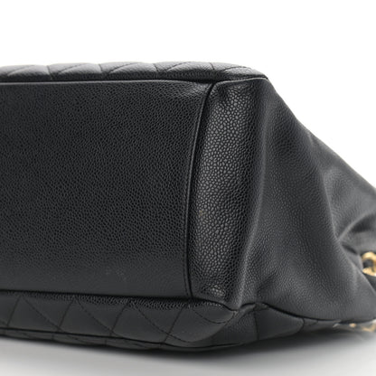 Chanel Caviar Quilted Grand Shopping Tote GST Black 9 of 10