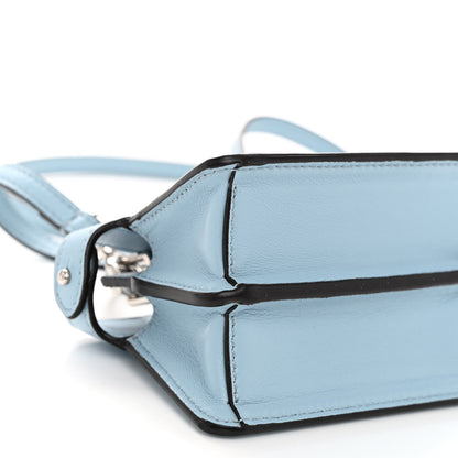 Fendi Shiny Nappa Nano Peekaboo Maxi Handle Satchel Azzurro Baby 9 of 10