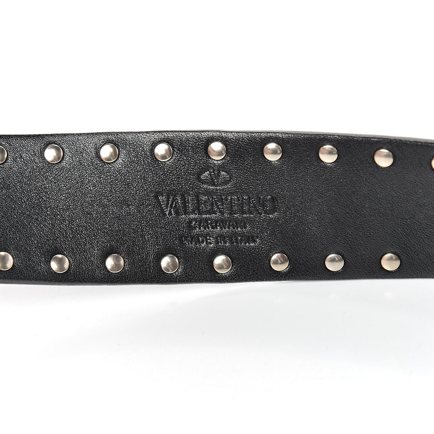 Lambskin Rockstud Spike Shoulder Strap Black