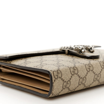 Gucci GG Supreme Monogram Mini Dionysus Chain Wallet Beige Taupe 9 of 10