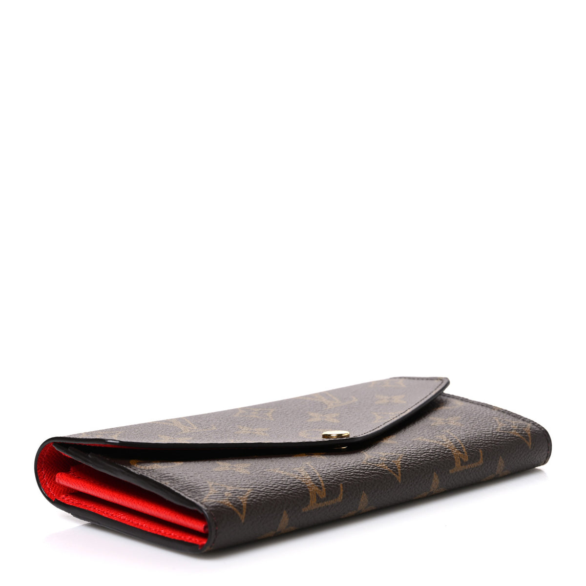 Monogram Sarah Wallet NM Coquelicot