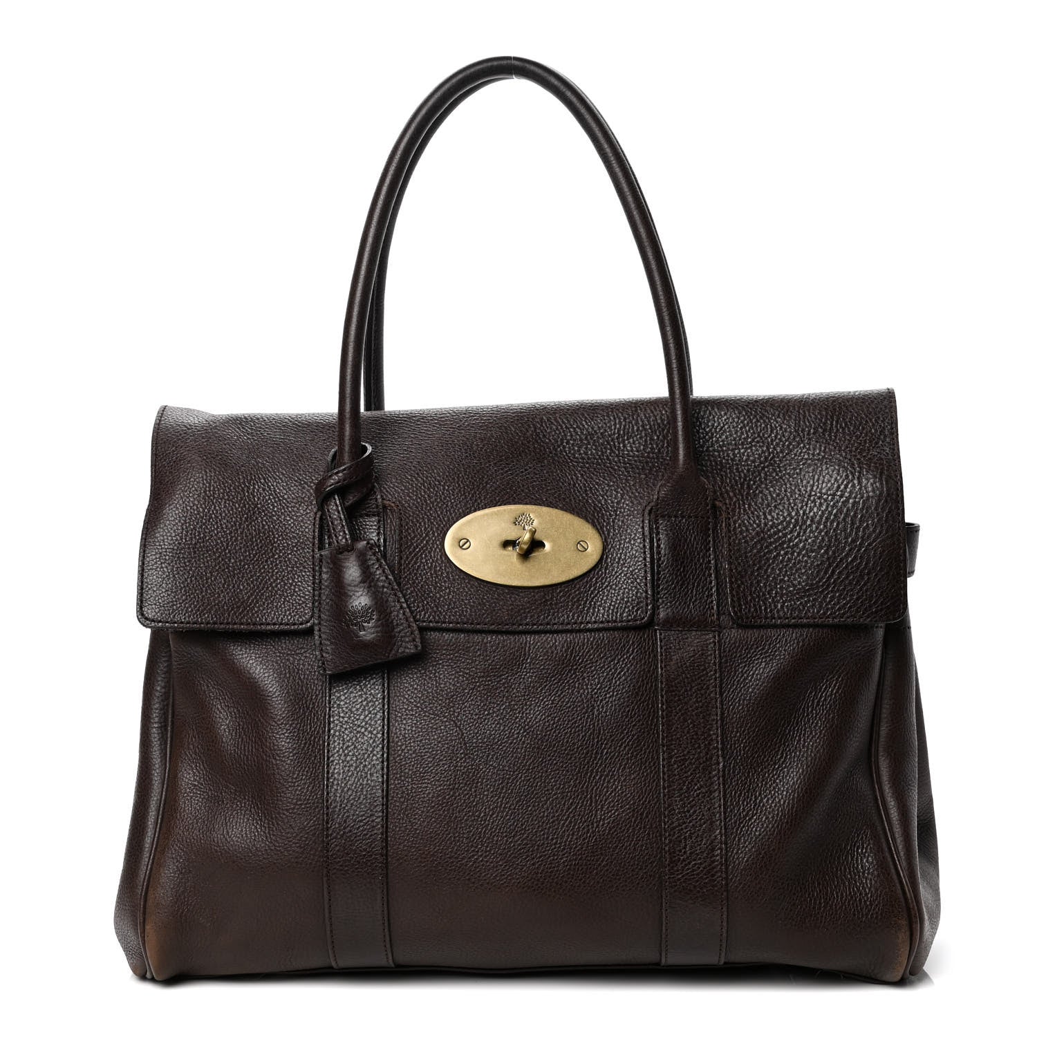 Mulberry Classic Grain Calfskin Bayswater Chocolate 1 of 8