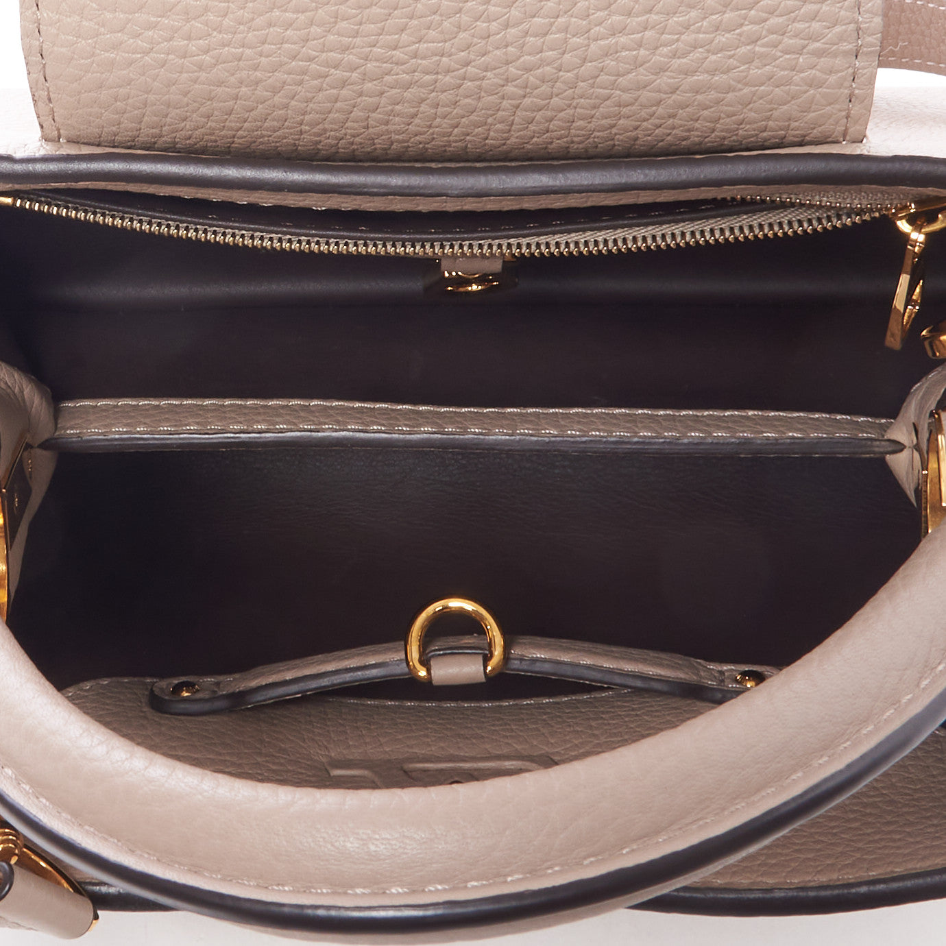 Louis Vuitton Taurillon Capucines BB Galet 7 of 9