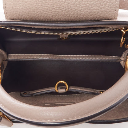 Louis Vuitton Taurillon Capucines BB Galet 7 of 9