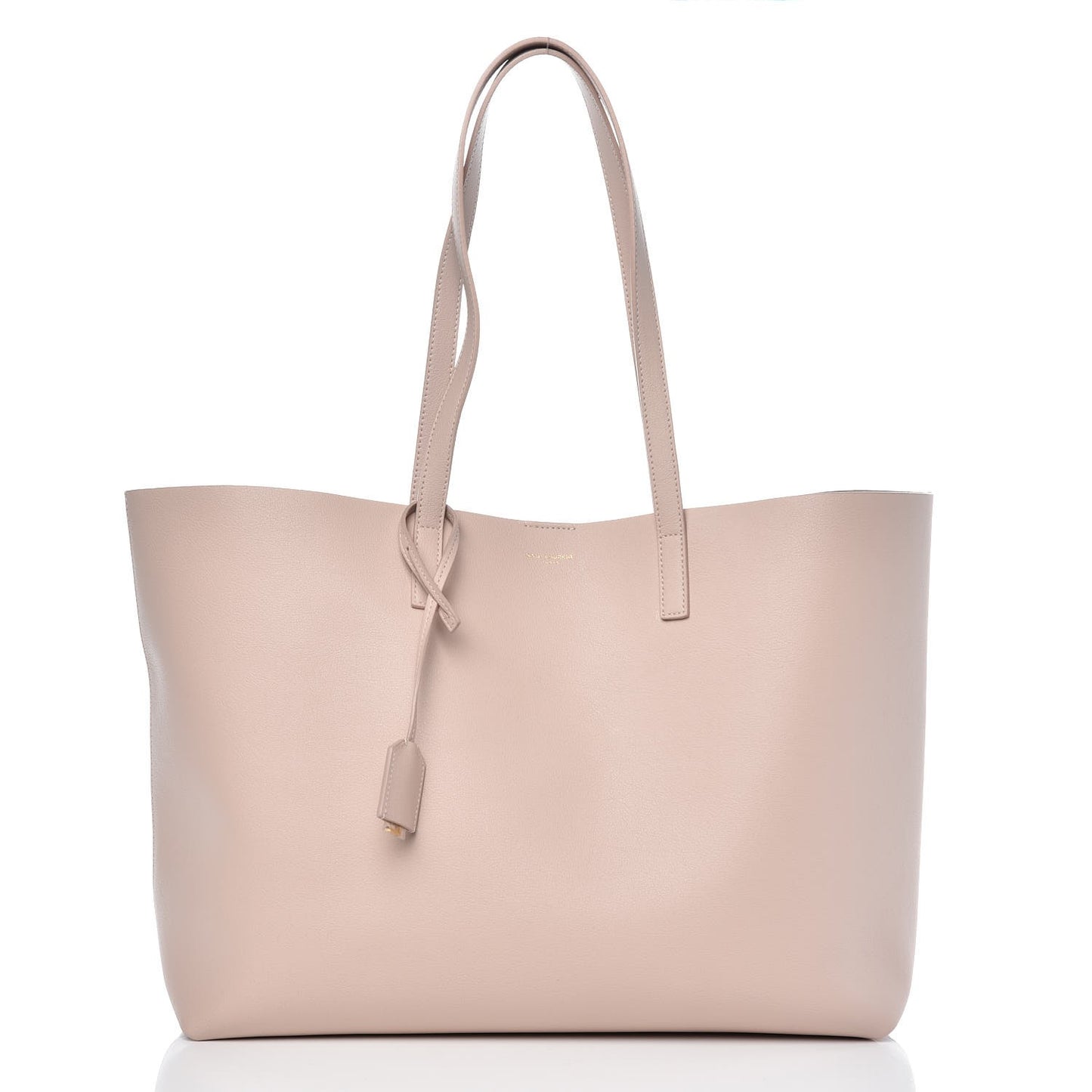 Calfskin Large Shopping Tote Pale Blush