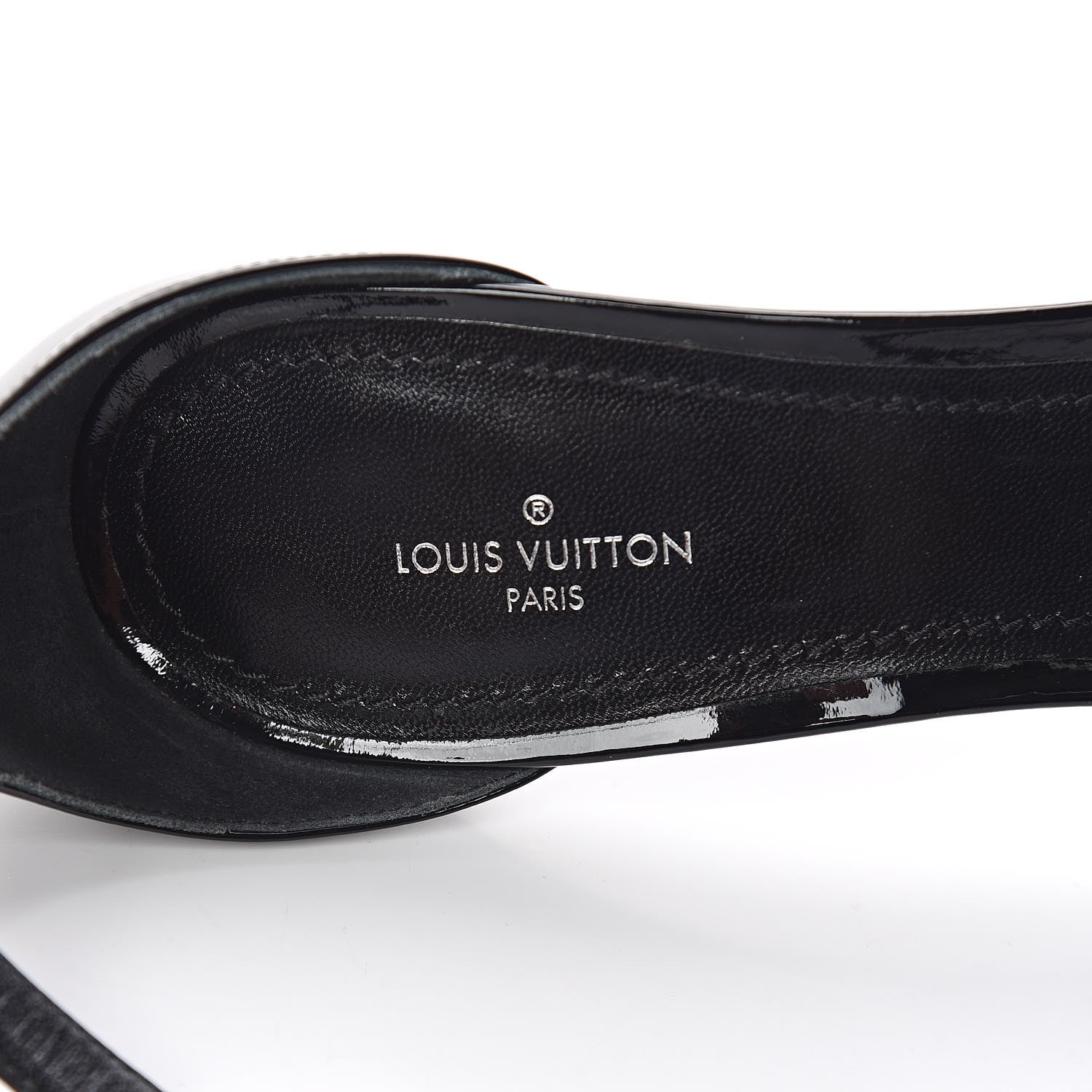 Louis Vuitton Patent Monogram Call Back Sandals 40 Black 6 of 10