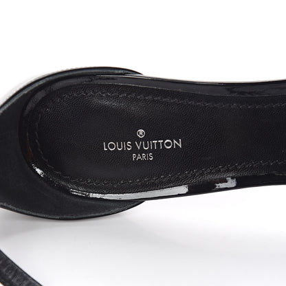 Louis Vuitton Patent Monogram Call Back Sandals 40 Black 6 of 10