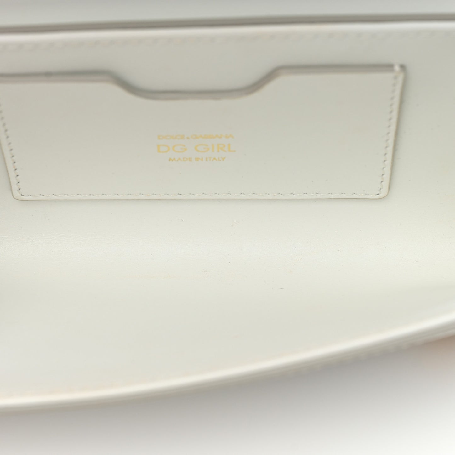 Nappa DG Girls Shoulder Bag White