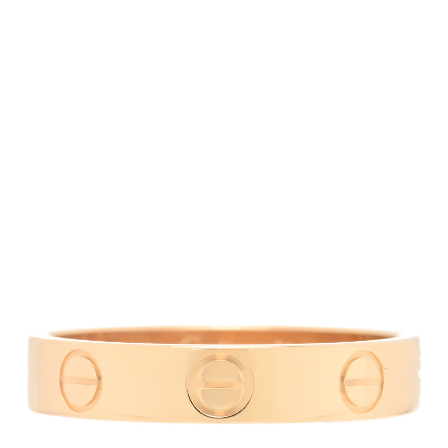 18K Yellow Gold 3.5mm LOVE Wedding Band Ring 51 5.75