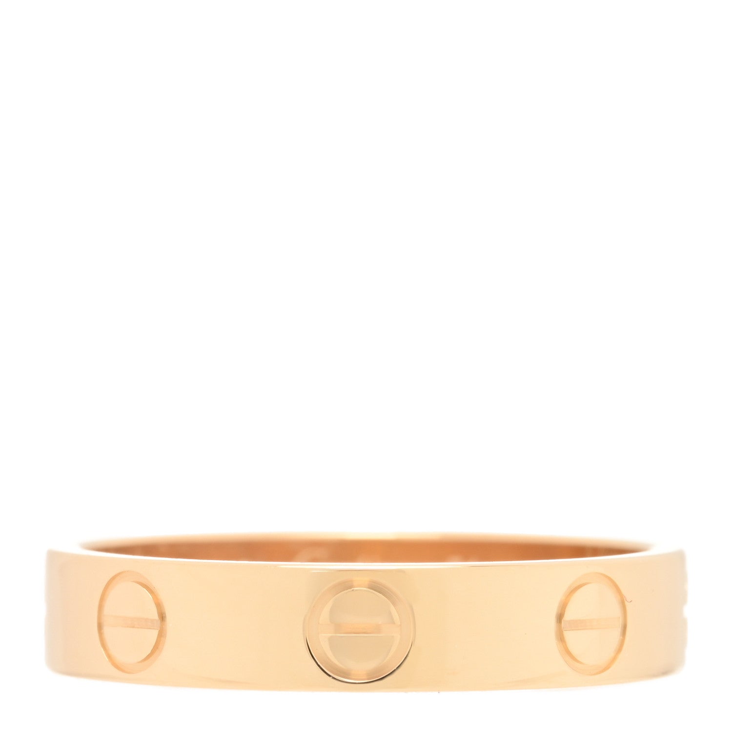 Cartier 18K Yellow Gold 3.5mm LOVE Wedding Band Ring 51 5.75 1 of 5
