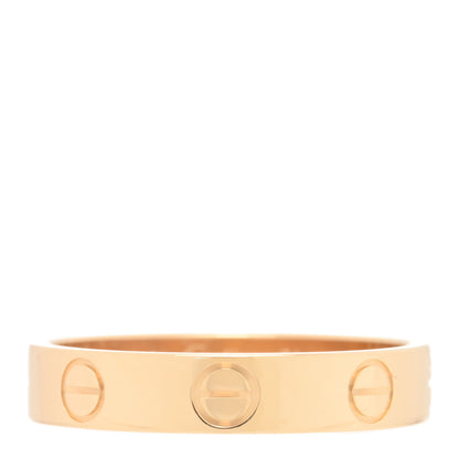 Cartier 18K Yellow Gold 3.5mm LOVE Wedding Band Ring 51 5.75 1 of 5