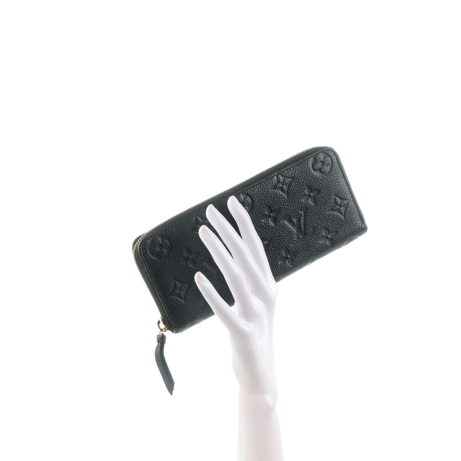 Louis Vuitton Empreinte Clemence Wallet Black 2 of 8