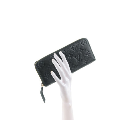 Louis Vuitton Empreinte Clemence Wallet Black 2 of 8