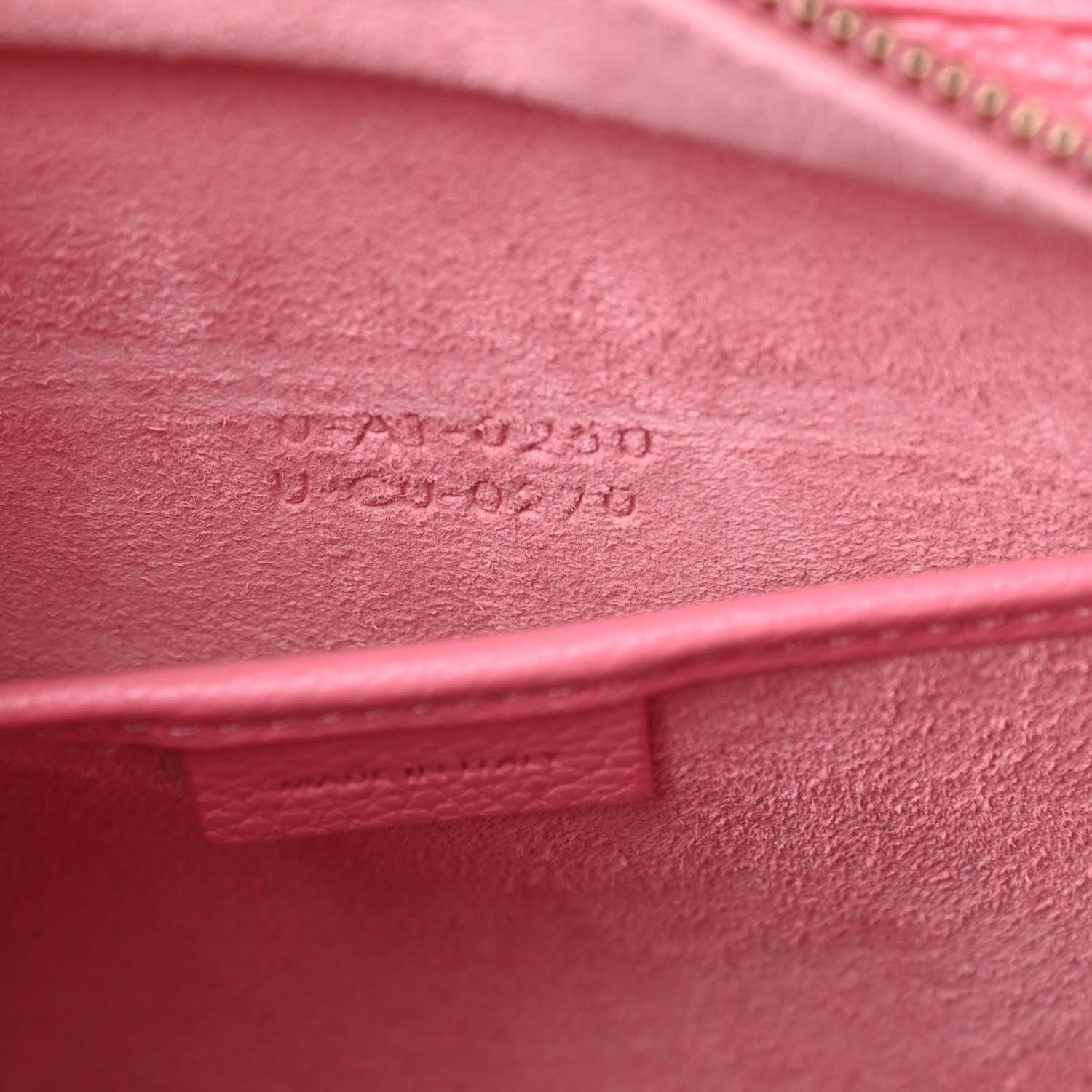 Celine Drummed Calfskin Nano Luggage Flamingo 8 of 16
