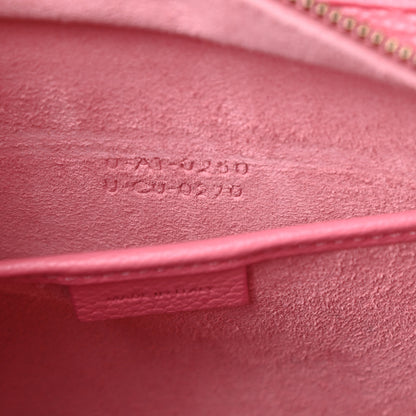 Celine Drummed Calfskin Nano Luggage Flamingo 8 of 16