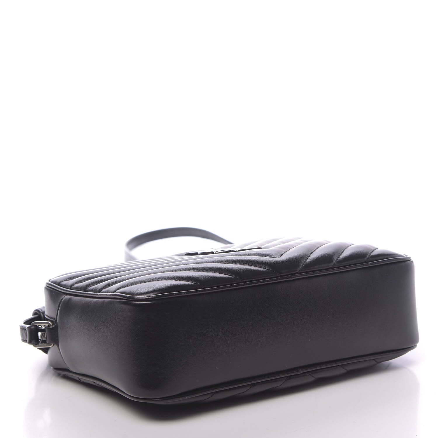 Saint Laurent Calfskin Matelasse Monogram Lou Camera Bag Black 3 of 11