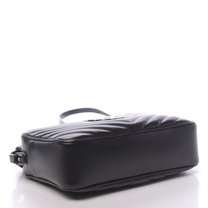 Saint Laurent Calfskin Matelasse Monogram Lou Camera Bag Black 3 of 11