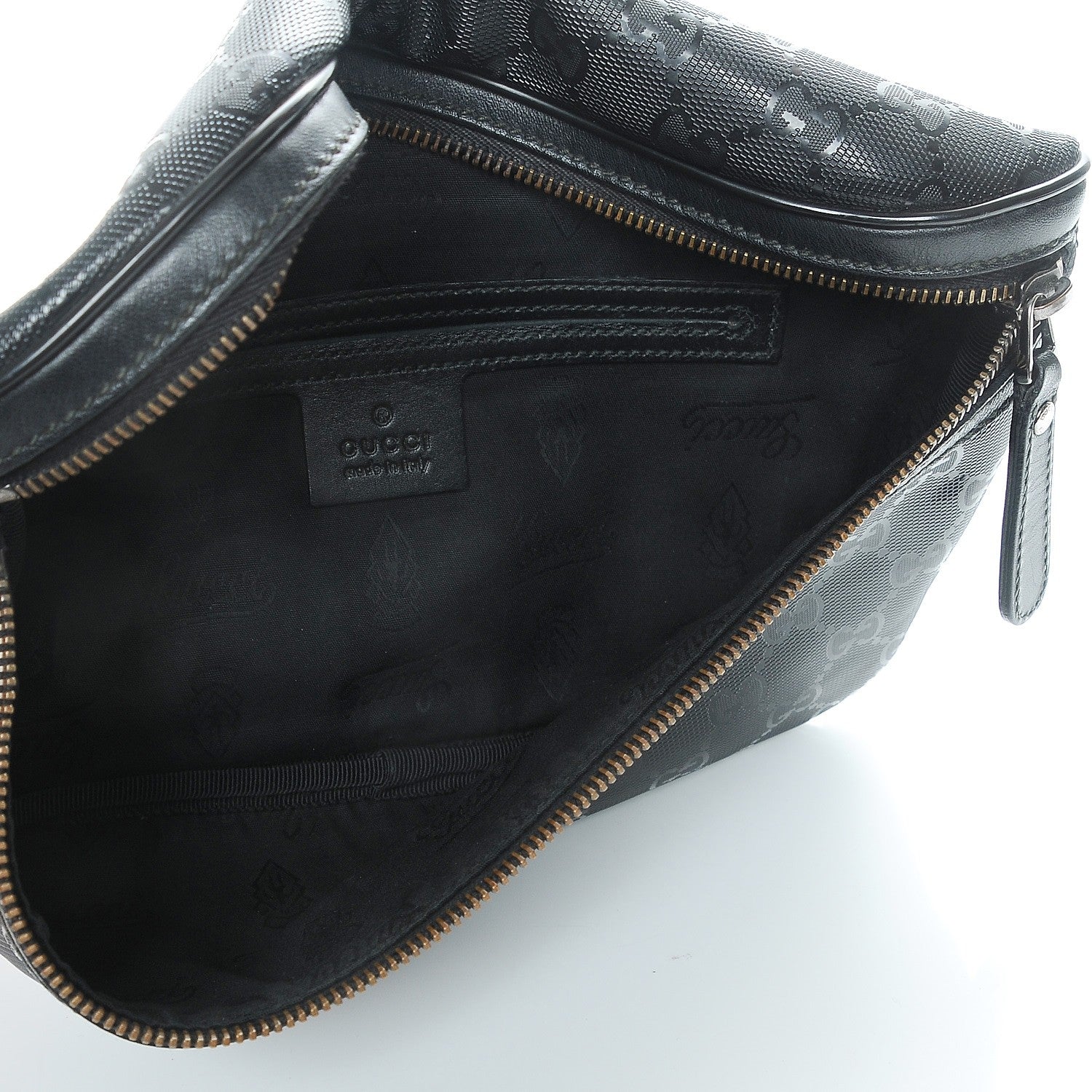 Gucci Imprime Monogram Belt Bag Black 5 of 7