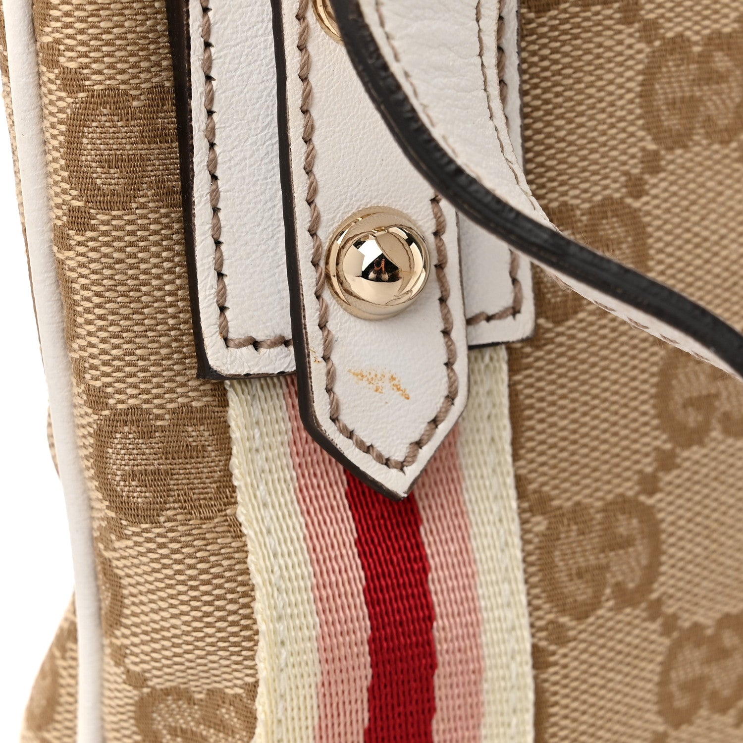 Gucci Monogram Web Jolicoeur Charms Messenger White 11 of 11