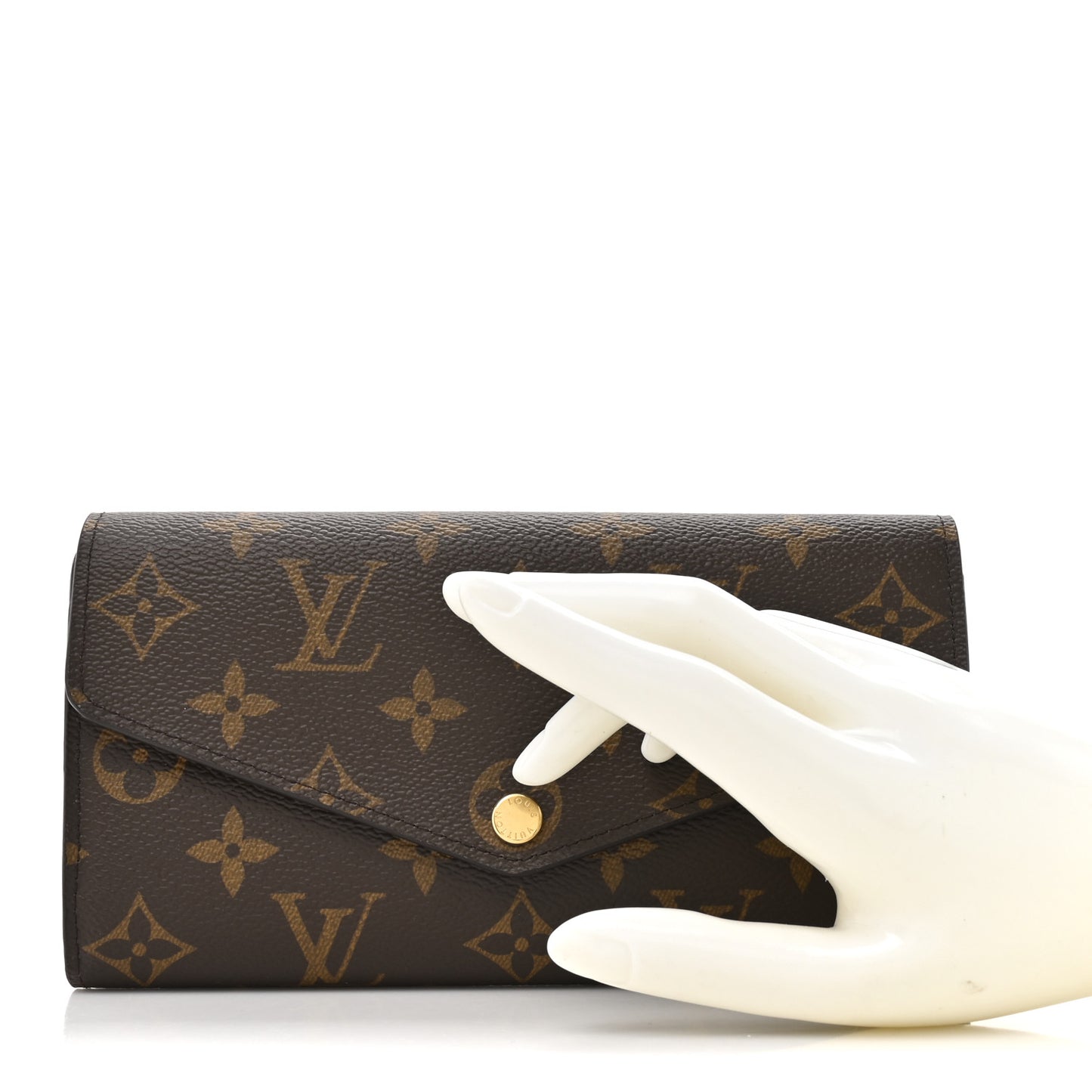 Monogram Sarah Wallet NM Coquelicot