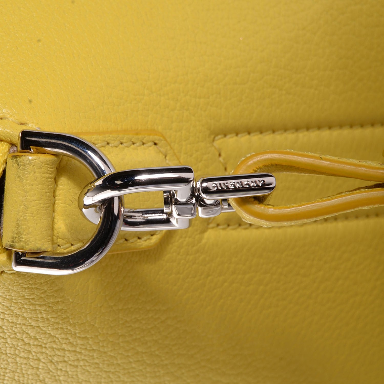 Givenchy Sugar Goatskin Mini Antigona Yellow 10 of 10