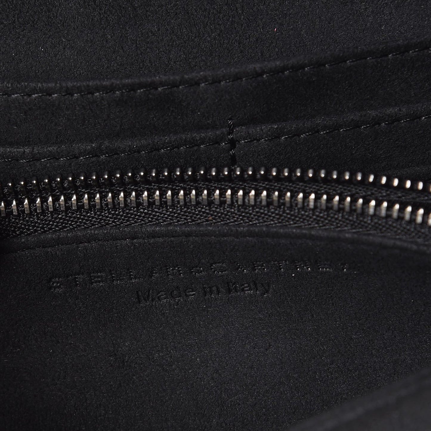 Denim Star Print Falabella Continental Flap Wallet Black