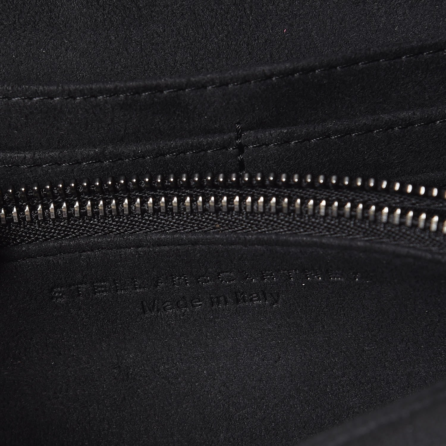 Stella McCartney Denim Star Print Falabella Continental Flap Wallet Black 6 of 8