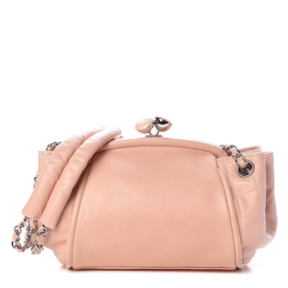 Chanel Lambskin CC Kiss Lock Accordion Bag Rose Clair 1 of 10