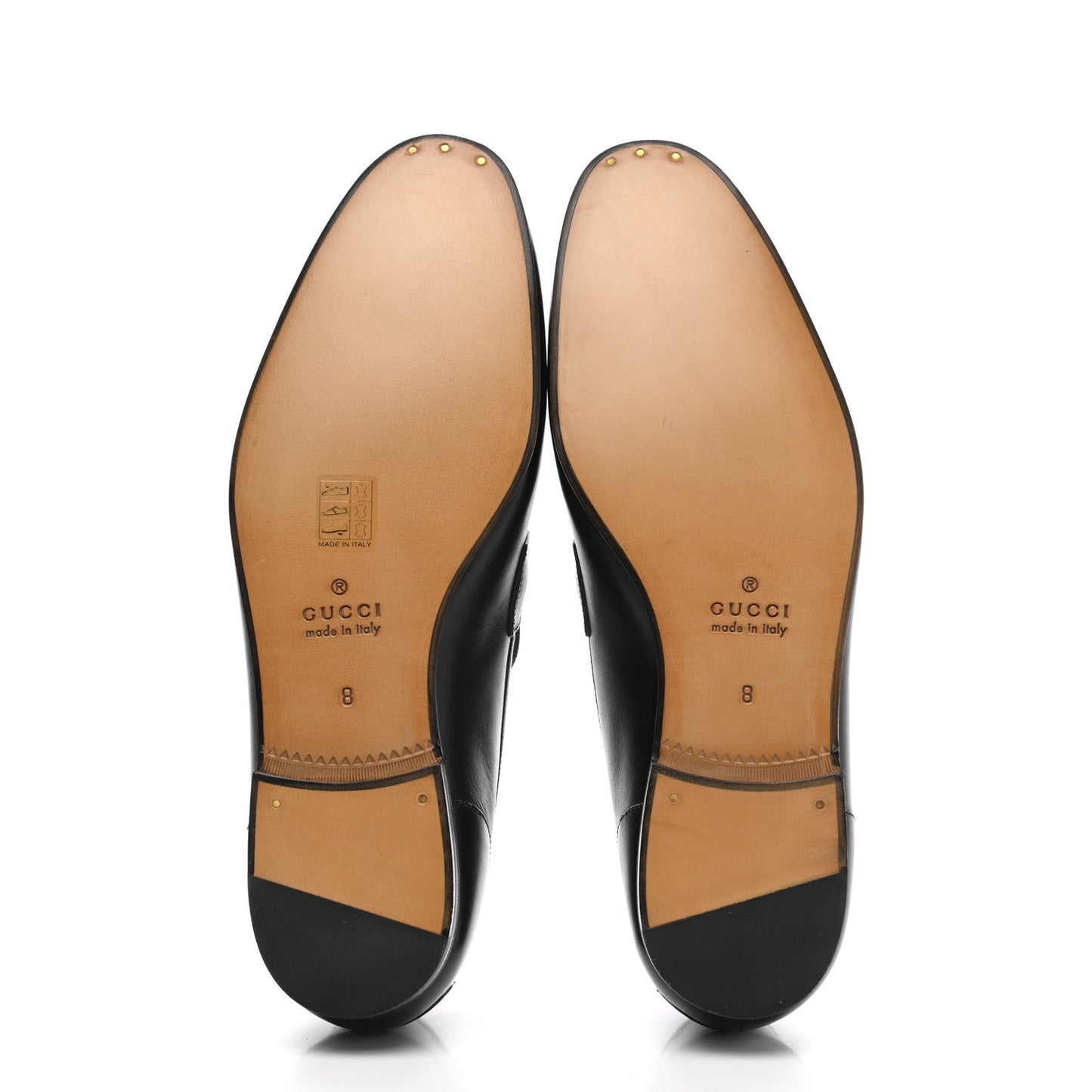 Calfskin Horsebit Mens Jordaan Loafers 8 Black