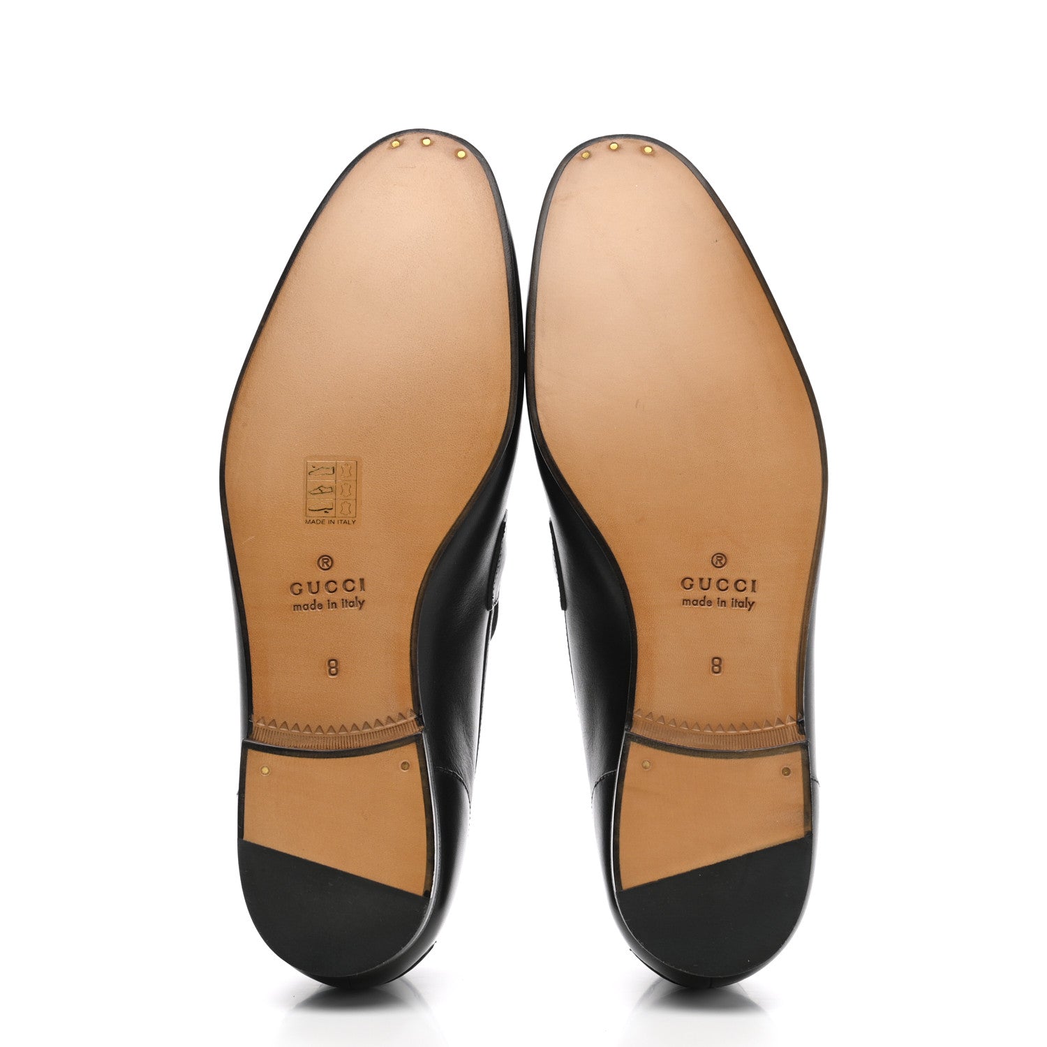 Gucci Calfskin Horsebit Mens Jordaan Loafers 8 Black 5 of 8