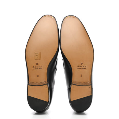 Gucci Calfskin Horsebit Mens Jordaan Loafers 8 Black 5 of 8