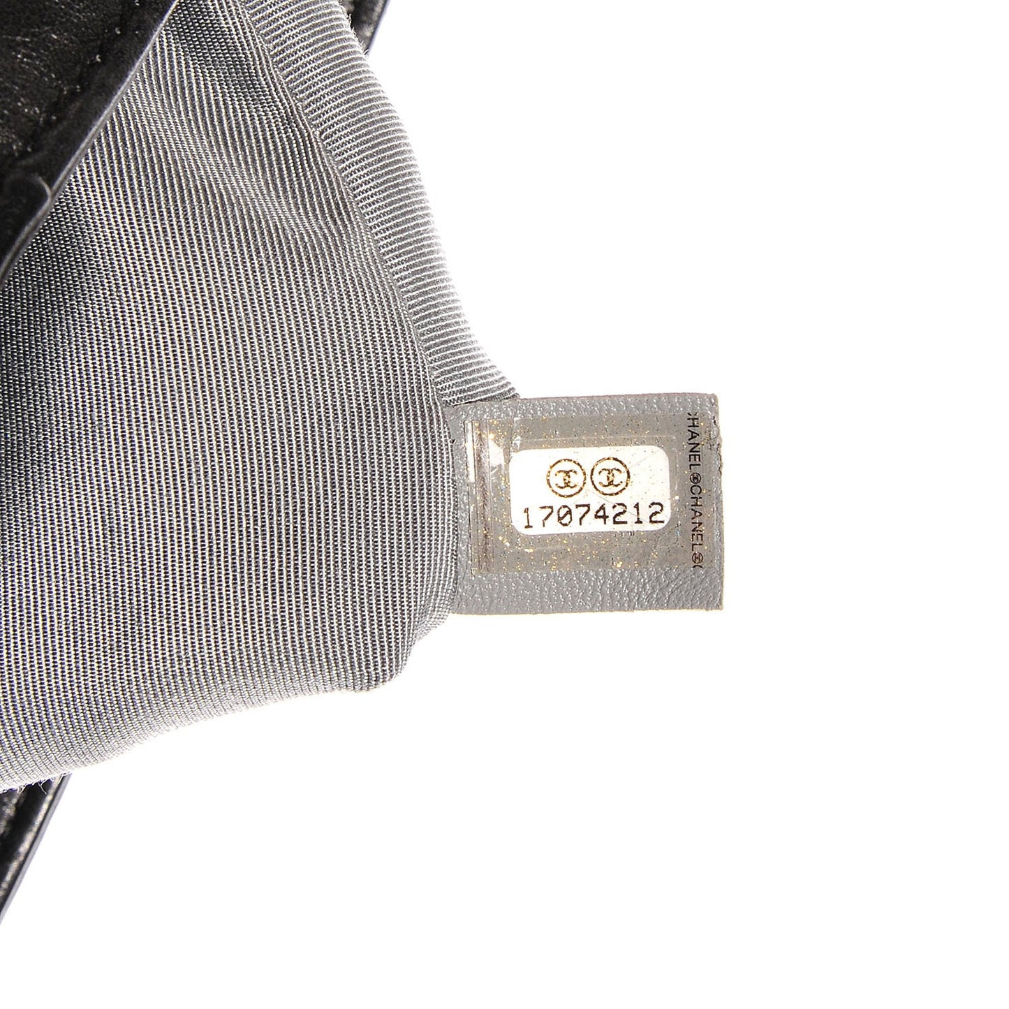 Calfskin Coco Pleats Flap Black