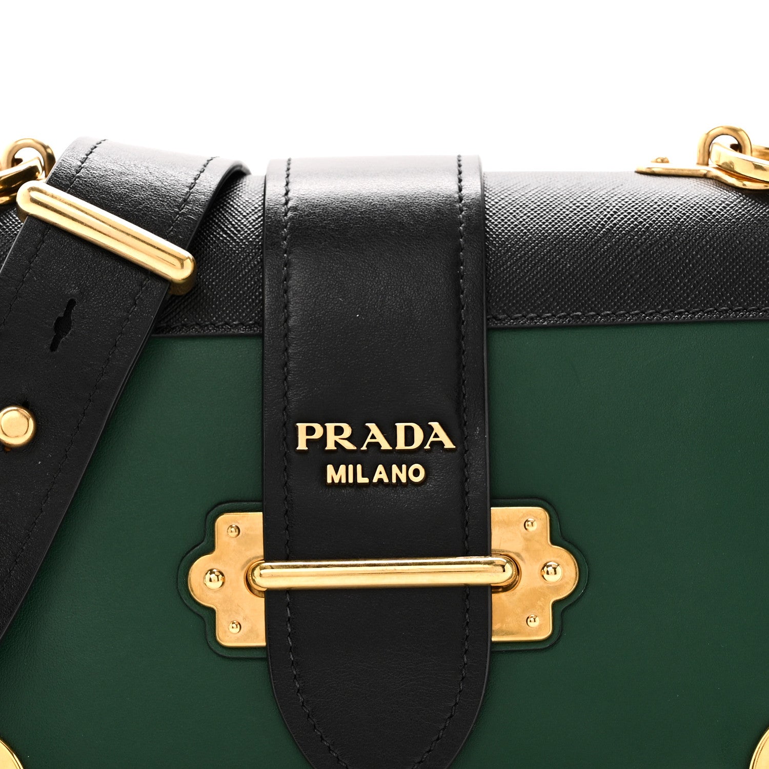 Prada City Calf Saffiano Cahier Bag Biliardo Black 7 of 10