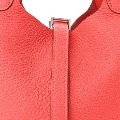 Hermes Taurillon Clemence Picotin Lock 18 PM Bougainvillea 8 of 10