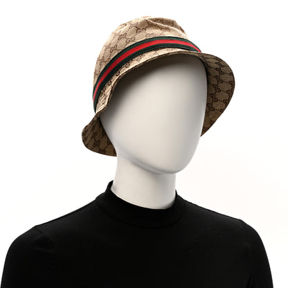 Gucci Monogram Web Bucket Hat M Brown 2 of 8