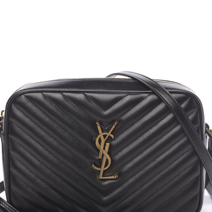 Saint Laurent Calfskin Matelasse Monogram Lou Camera Bag Black 16 of 16