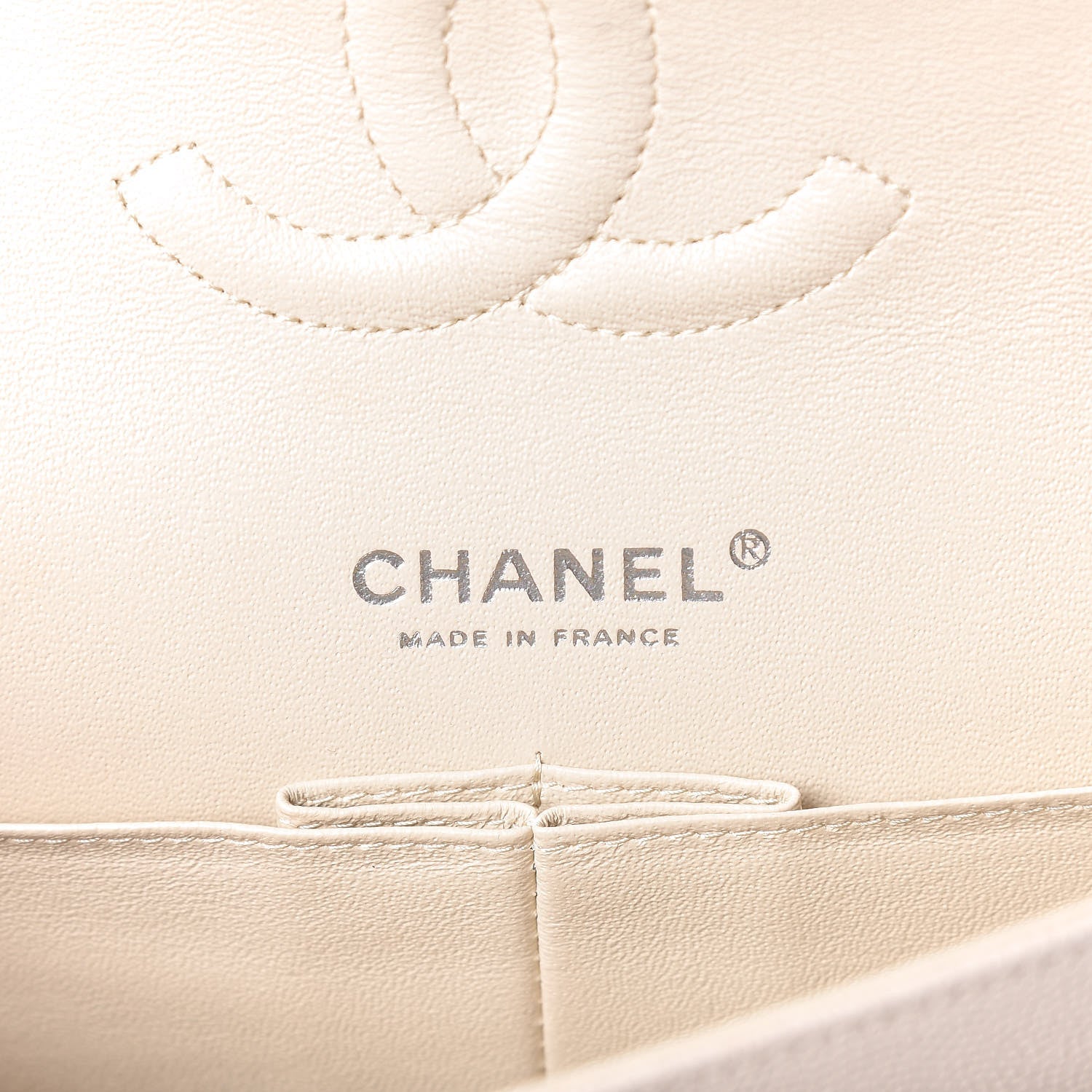 Chanel Caviar Quilted Medium Double Flap Light Beige 7 of 11
