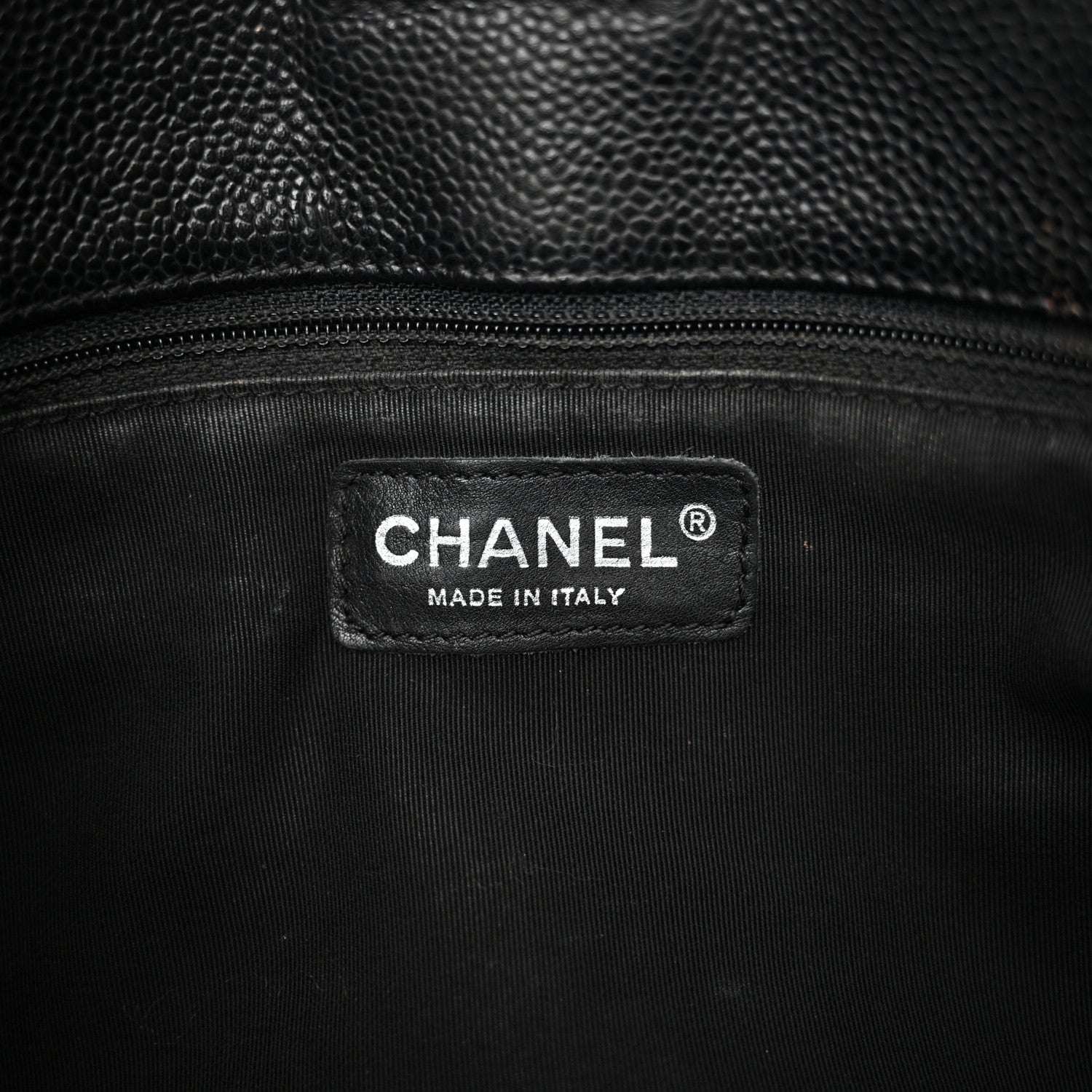 Chanel Caviar Quilted Petit Shopping Tote PST Black 6 of 13