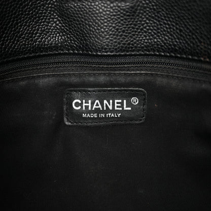 Chanel Caviar Quilted Petit Shopping Tote PST Black 6 of 13