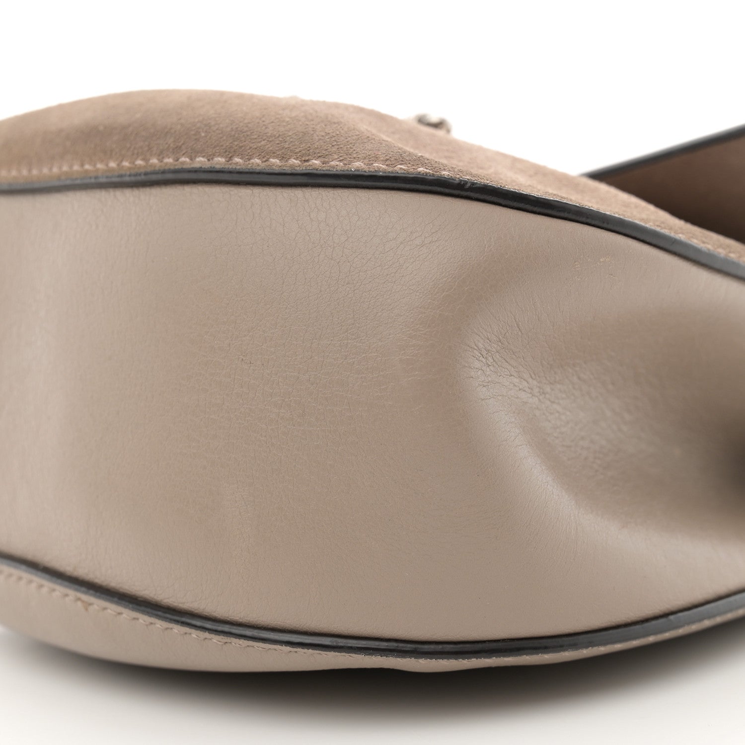 Chloe Suede Smooth Calfskin Drew Shoulder Bag Motty Grey 9 of 15