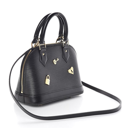 Louis Vuitton Epi Love Lock Alma BB Black 3 of 10
