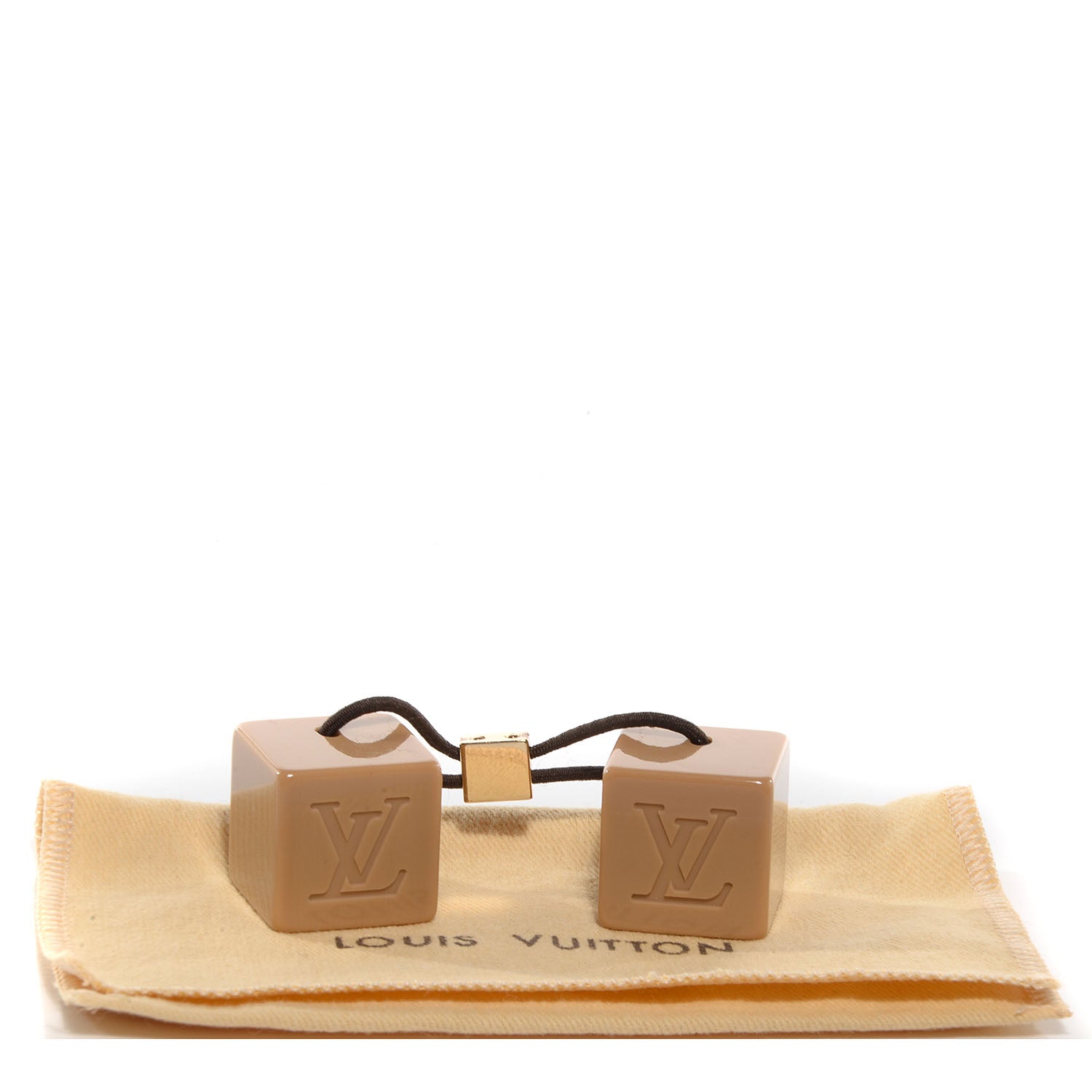 Louis Vuitton Resin Monogram Hair Cubes Beige 5 of 5