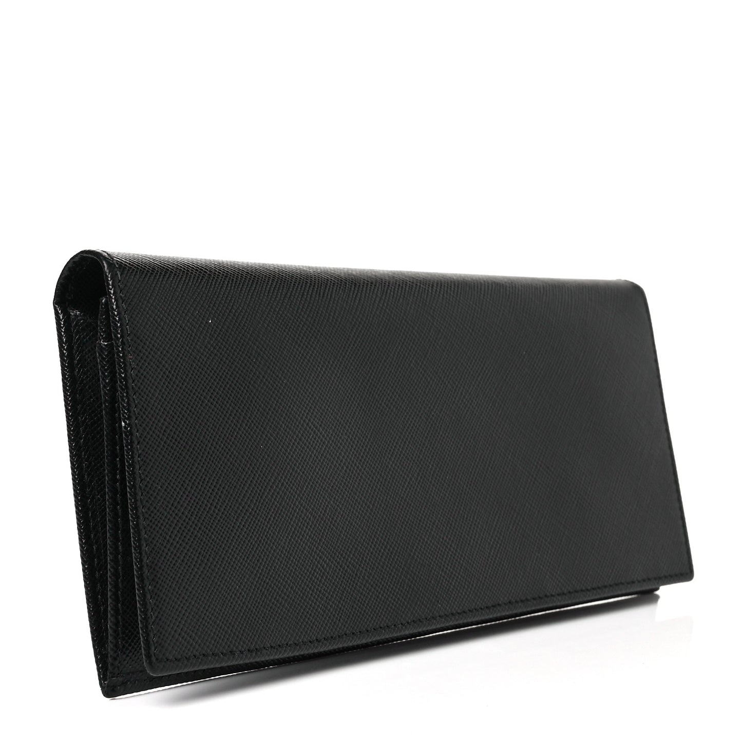 Saffiano Flap Wallet Black