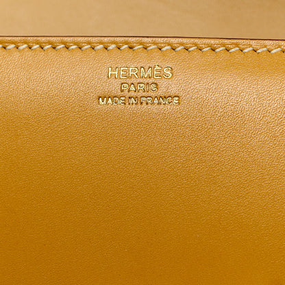 Hermes Veau Tadelakt Egee Clutch Soleil 6 of 9