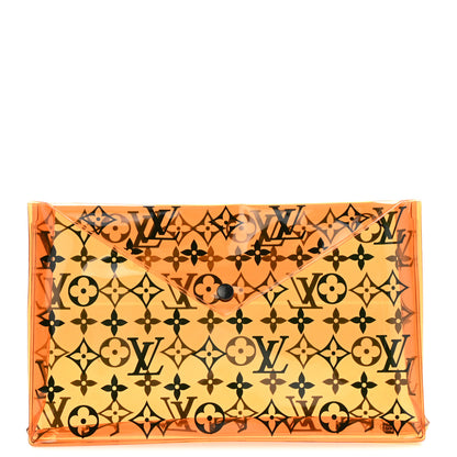 Louis Vuitton PVC Monogram Printed Envelope Pouch Orange 1 of 6